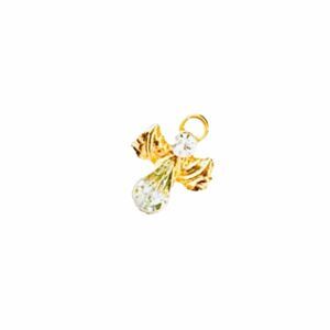 Vintage Gold & Gemstone Angel Pin